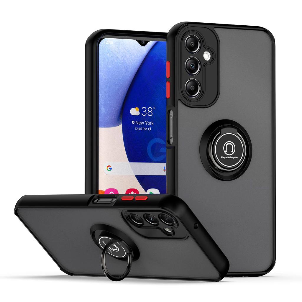Матовый защитный чехол для Samsung Galaxy A14 5G A24 A34 A54 A13 A33 A53 A23 A73 A52S A52 чехол-кольцо магнитный держатель подставка бизнес полная защита