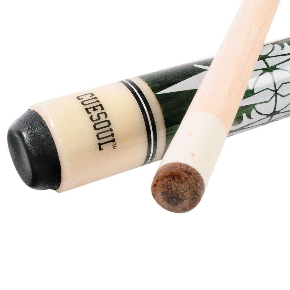 Кий Cuesoul 57 дюймов 21 унция 1/2 для бильярда с чистящим полотенцем и протектором стыка (CSPC035)