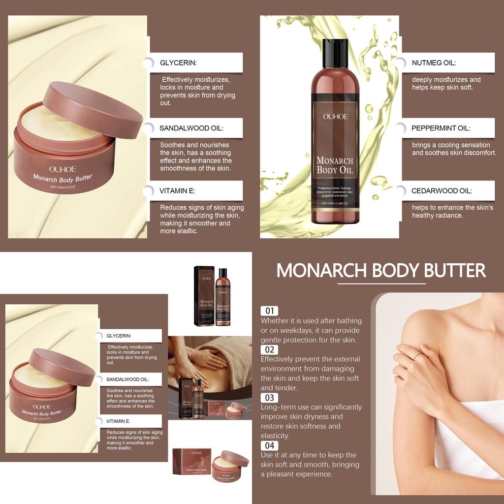 Ouhoe Body Moisturizing Care Series Hydrating And Nourishing Cream For Daily Skin Care