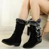 Women Snow Boots New Female Ankle Boots for Women Thick Plush Non-slip Thigh High Boots Warm Fur Woman Winter Shoes Botas Mujer