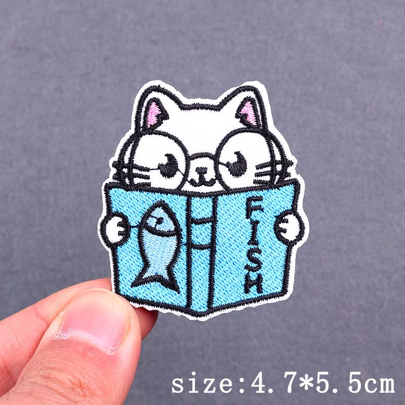 Cartoon Animal Patch Iron On Patches For Clothing Thermoadhesive Patches On Clothes Hip Hop Embroidery Patch For Clothes Badges