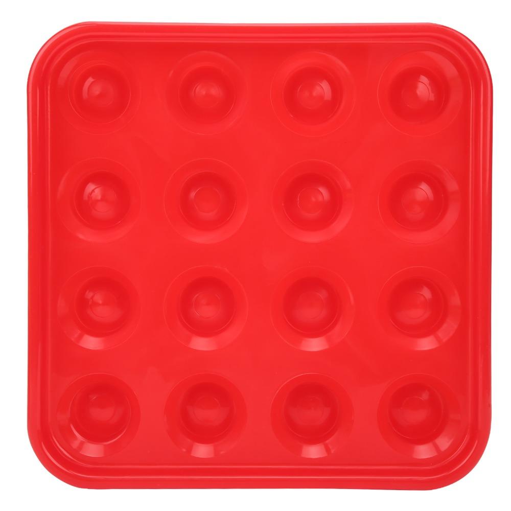 Square Billiard Ball Tray 16-Hole Billiard Storage Holder Reusable Billiards Tray Home Play