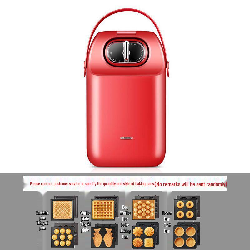 Multi-Function Breakfast Maker: Sandwich, Toast, Waffle, and Egg Cooker