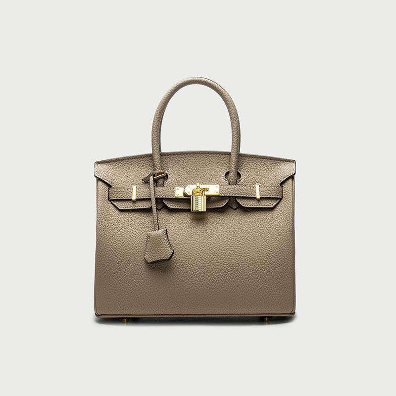 Модная женская сумка платинового цвета 2023 года с узорами личи и крокодиловой кожи