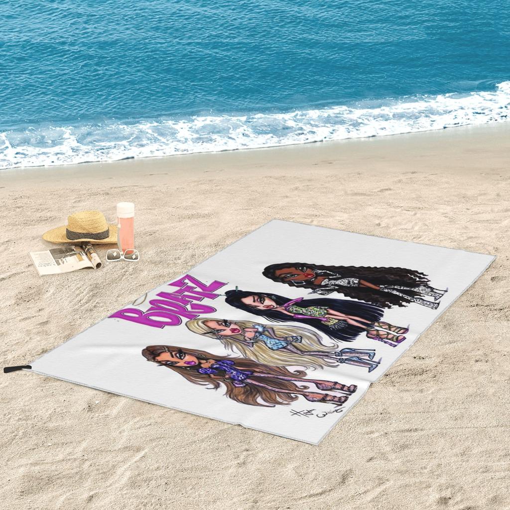 Bratzs Doll Beach Towel Soft Microfiber Quick Dry Absorbent Quick Towels For Pool