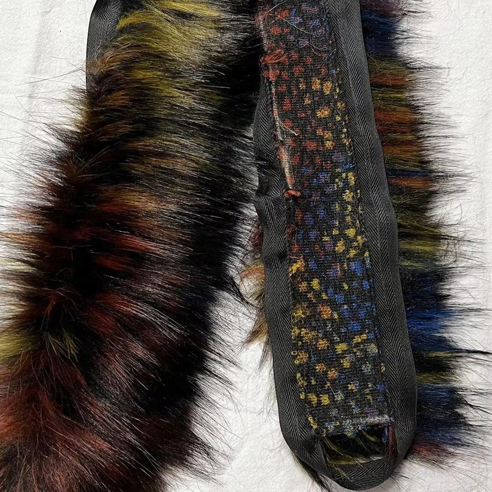 DIY Big Fur Collar 1M Hat Brim Plush Strip Fashion Artificial Fur Stripe Decoration