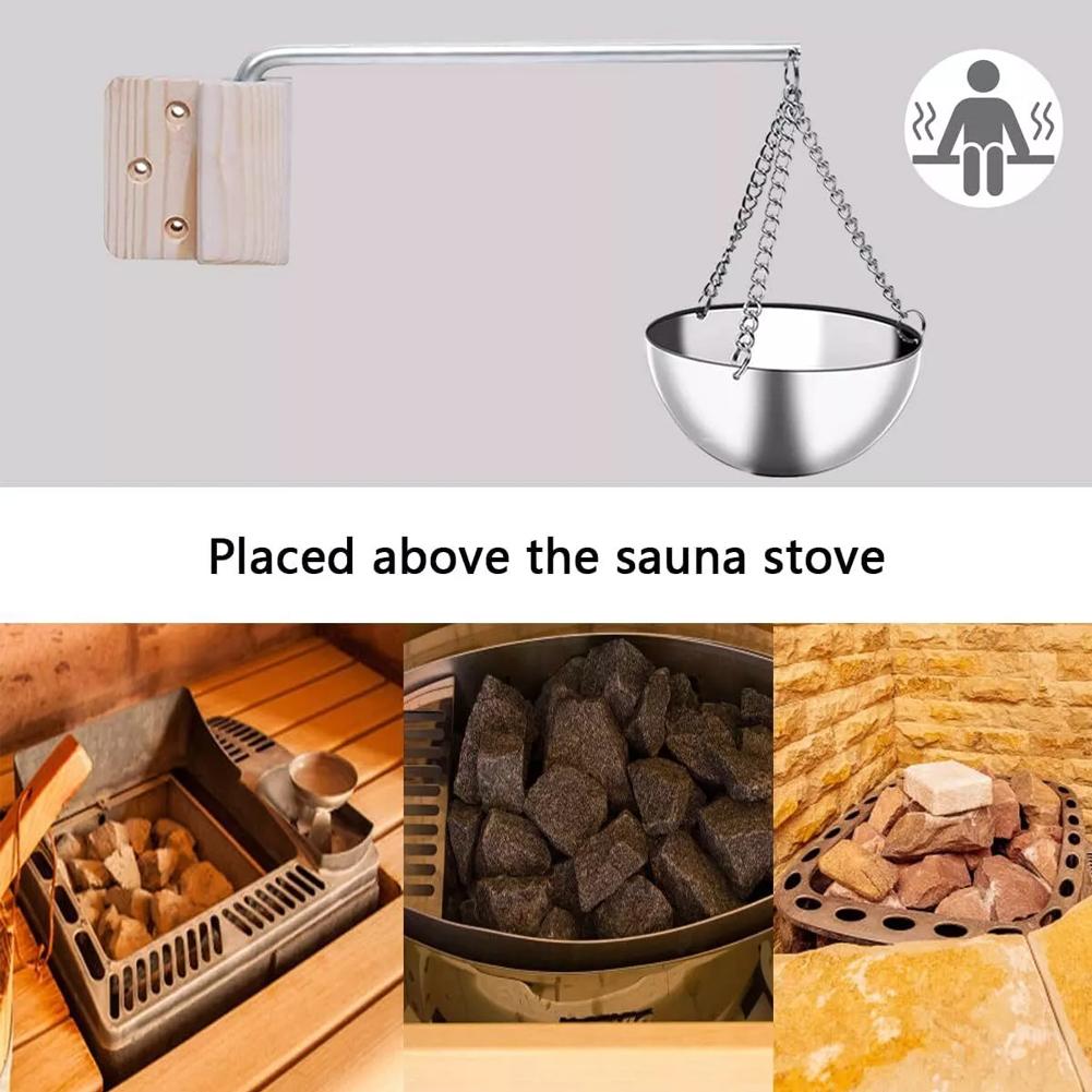 Relaxation Environment 12 Cm Heatable Aroma Bowl Elegant Sauna Decoration Natural Aroma Evaporation Room Temperature Activation