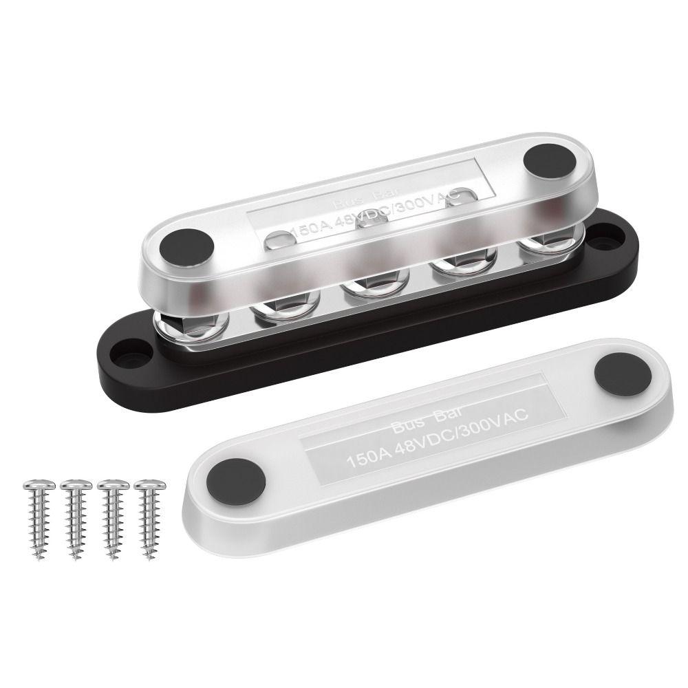 with Cover Power Distribution Block Bus Bar Bus copper busbar for Marine Automotive Solar Systems