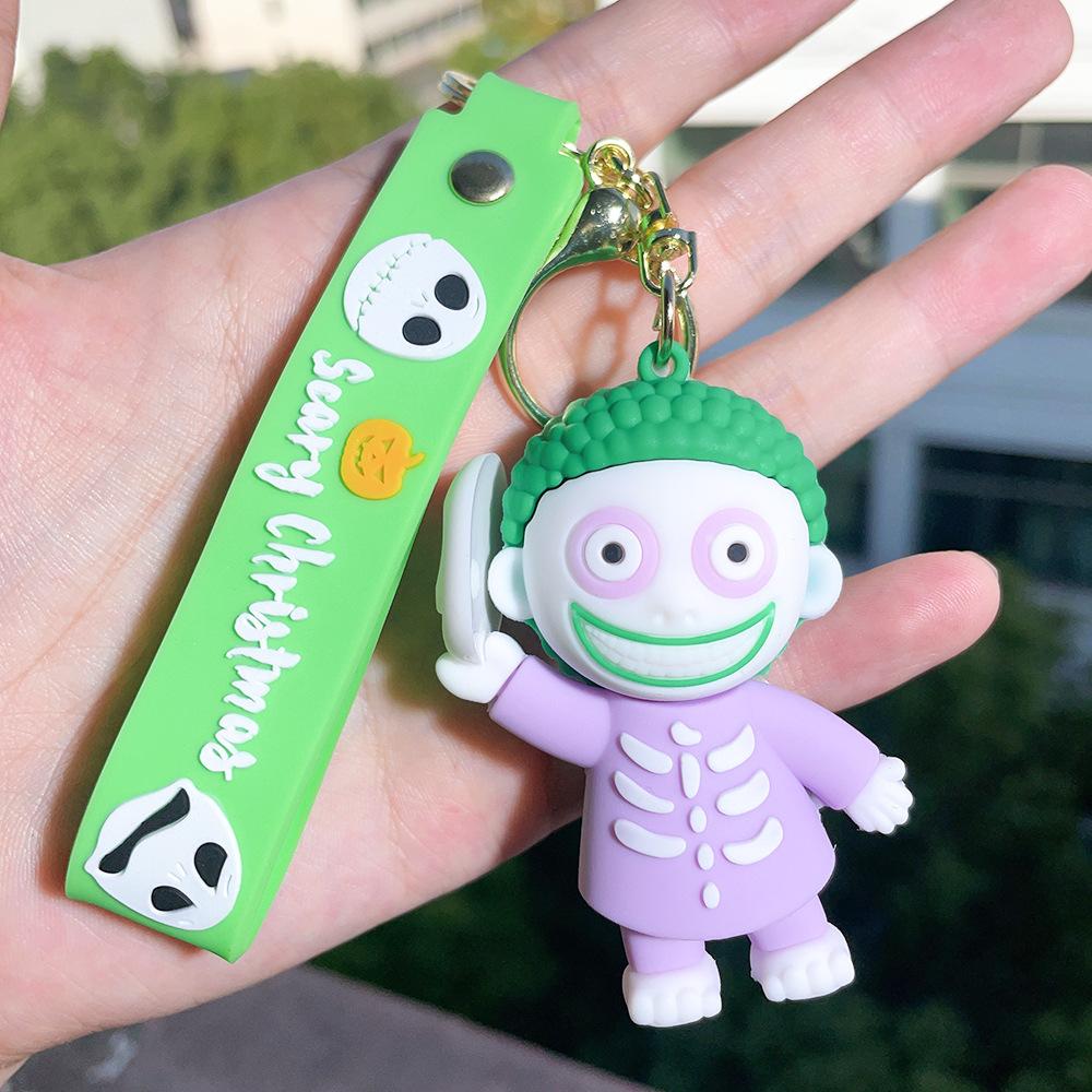 New The Nightmare Before Christmas Keychain Bag Pendant Jack Skellington Sally Action Figures Keyring
