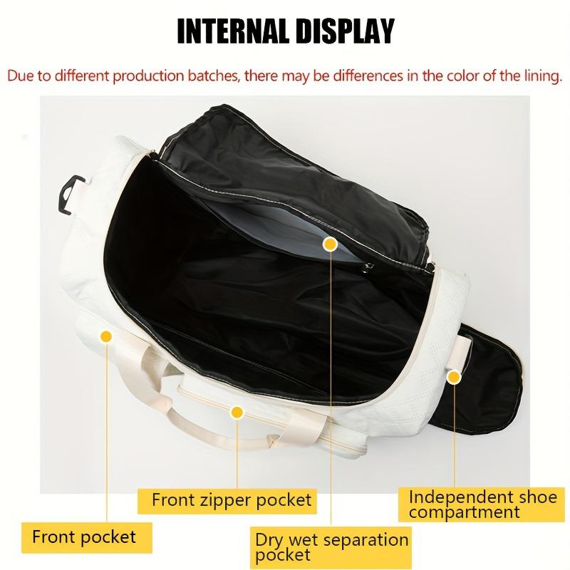 Large Capacity Durable Nylon Travel Duffle Bag,Spacious Portable Gym Sports Tote, Stylish Argyle Pattern Weekender Overnight Bag