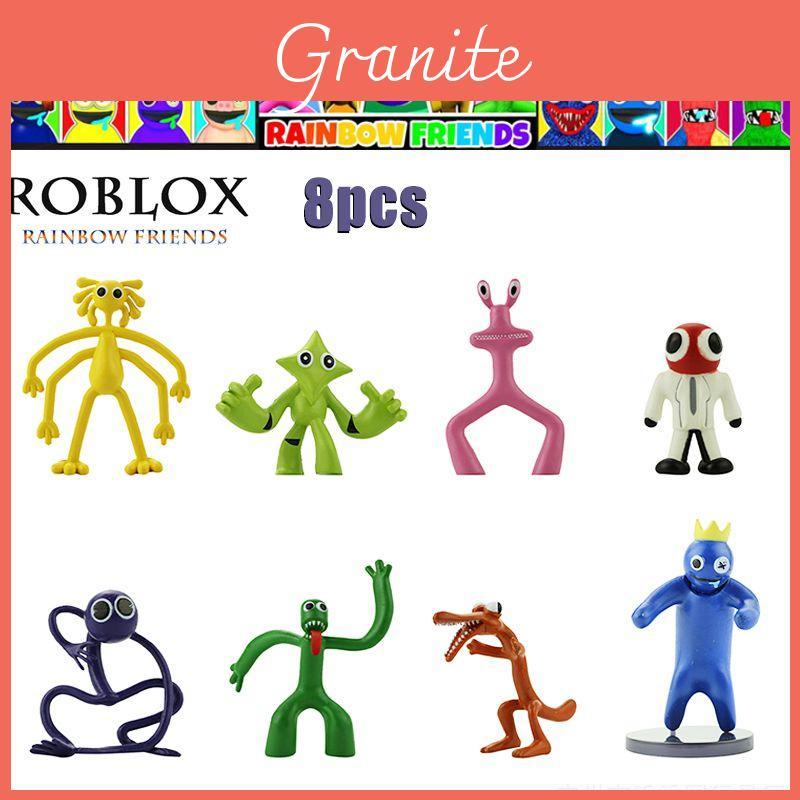 Набор из 8 фигурок Roblox Rainbow Friends для сборки, DIY, для детей