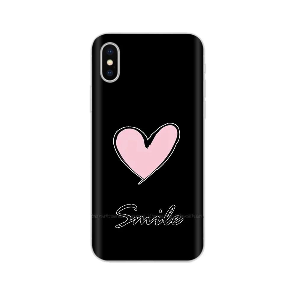 Чехол для iPhone X Чехол для iPhone Xs Модный Мягкий Силиконовый Корпус Для iPhoneX Прозрачные Задние Крышки Корпус Цветы Coque