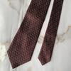 Б/у Галстук Yves Saint Laurent Бордовый Шелк Узор по всей поверхности Yves Saint Laurent Laurent