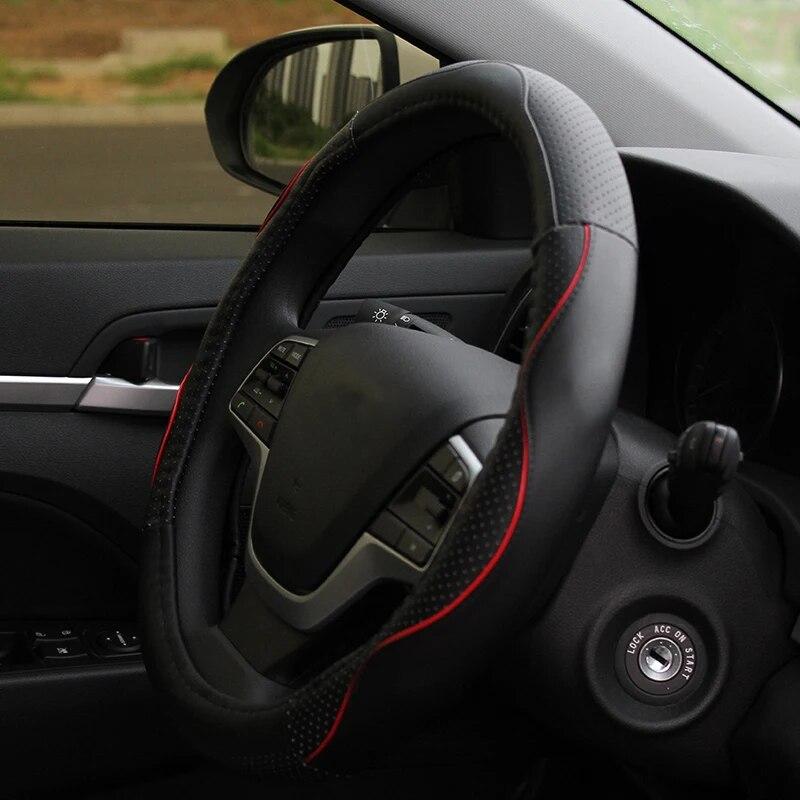 My Good Car из искусственной кожи, защитный чехол на руль автомобиля, чехлы на руль для Hyundai Elantra 2016-2018, аксессуары для стайлинга автомобилей