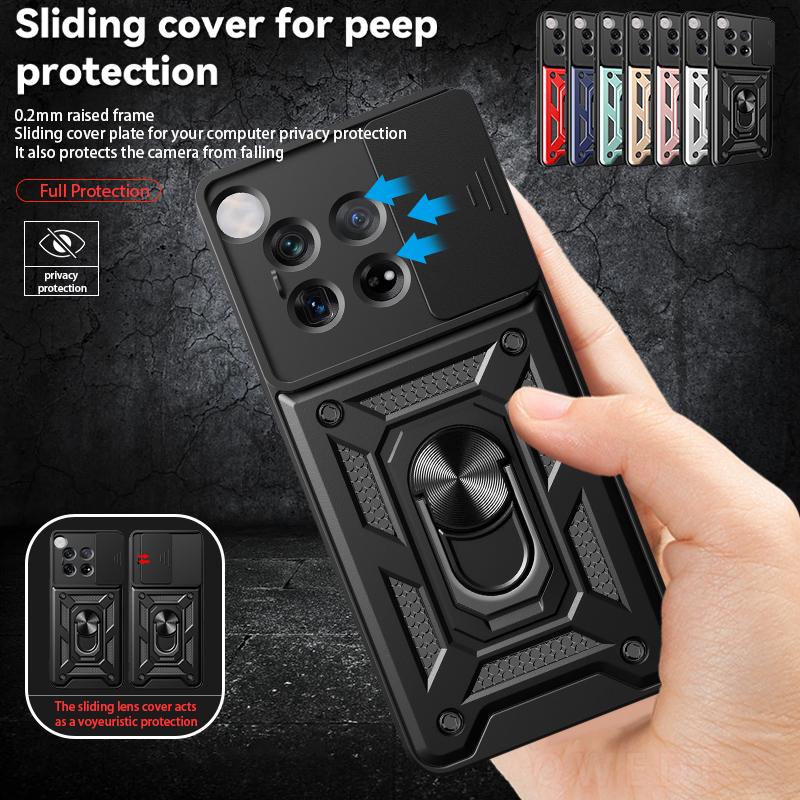 Для Oneplus 12 5G чехол магнитный держатель кольца бронированные чехлы для телефонов для One Plus 12 1+12 Oneplus12 5G слайдер объектив защитная задняя крышка