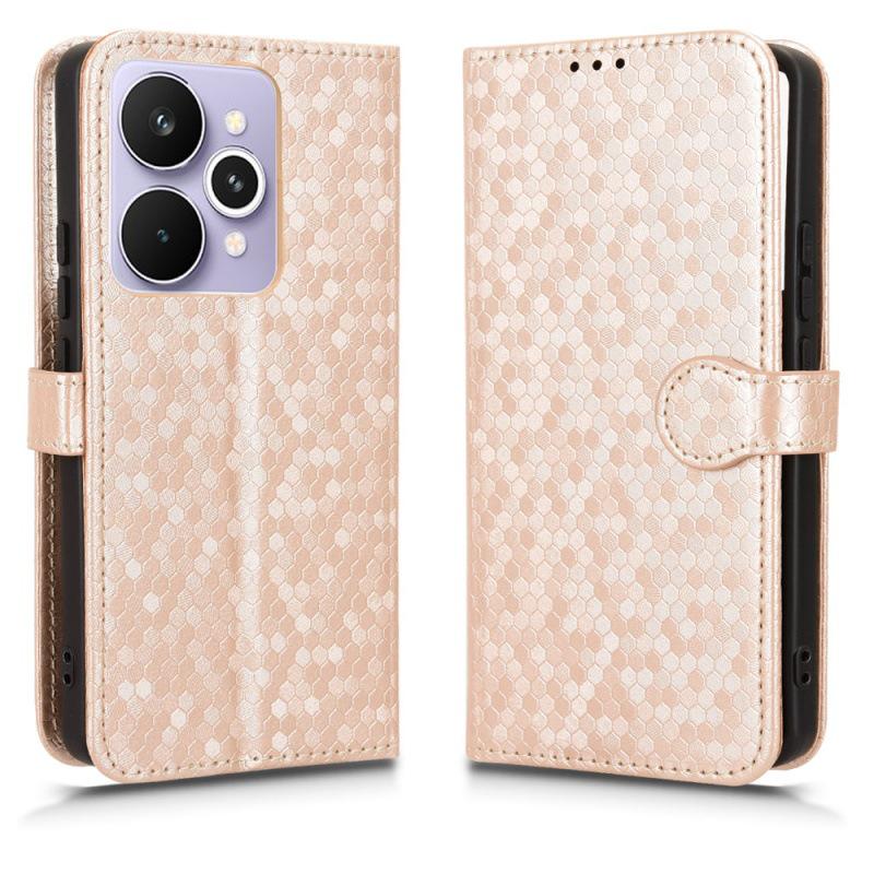 Магнитный чехол-книжка в горошек для OPPO Realme 15/15 Pro 5G