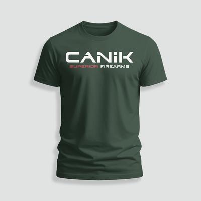 CANIK Superior Firearms logo забавная футболка Размер S-5XL Сделано в США Унисекс футболка