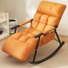 Rocking Chair Lazy Sofa Chairs Technology Cloth Lounge Chairs Adjustable Backrest Washable Relaxation and Comfort Recliner Chair