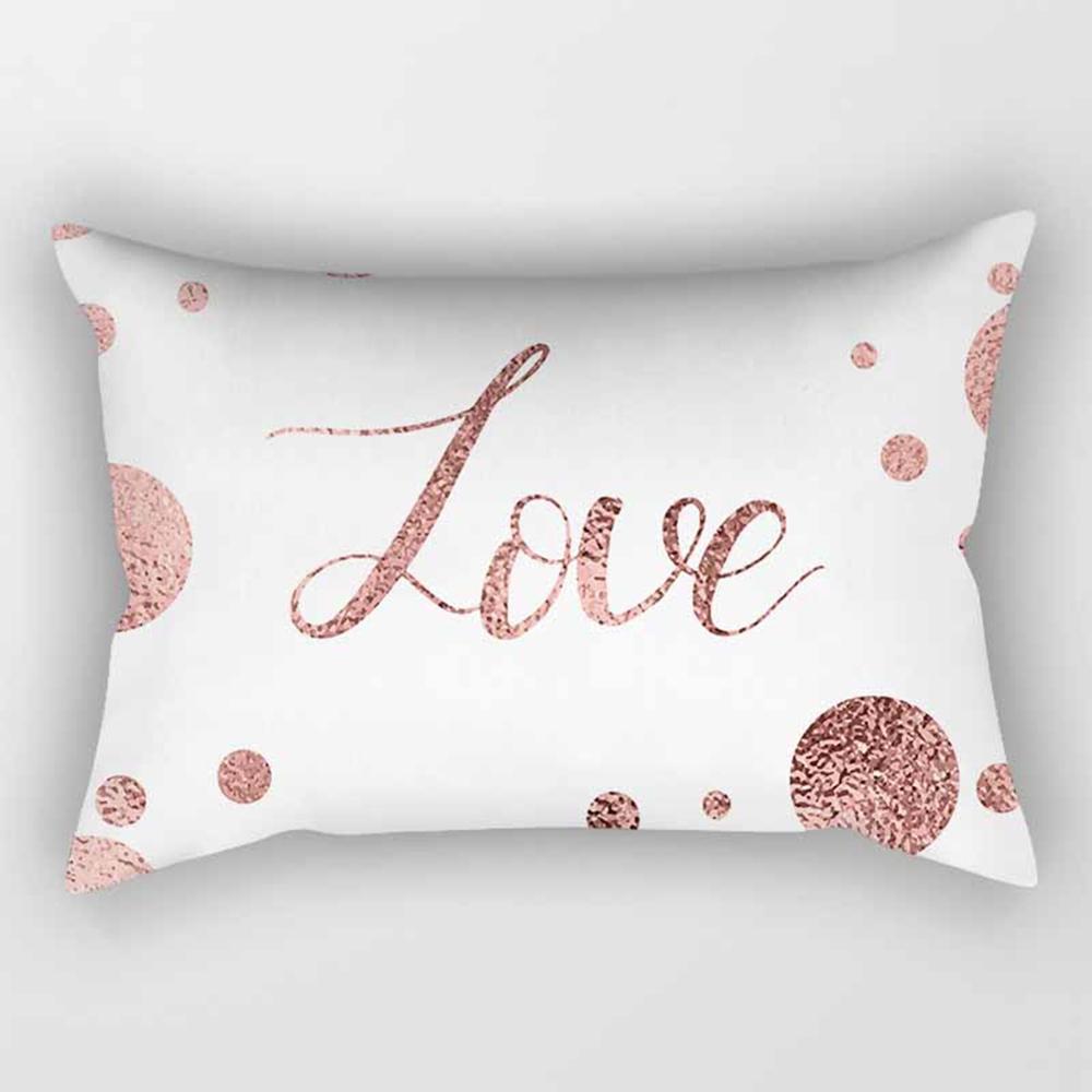 Розовая геометрическая полоса, прямоугольная наволочка 30*50 см, диванная подушка для объятий, наволочка для гостиной, спальни, стильный домашний декор