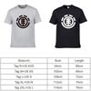 Premium Cotton Blend Short Sleeve T-shirt With Element Printing For Men Unisex