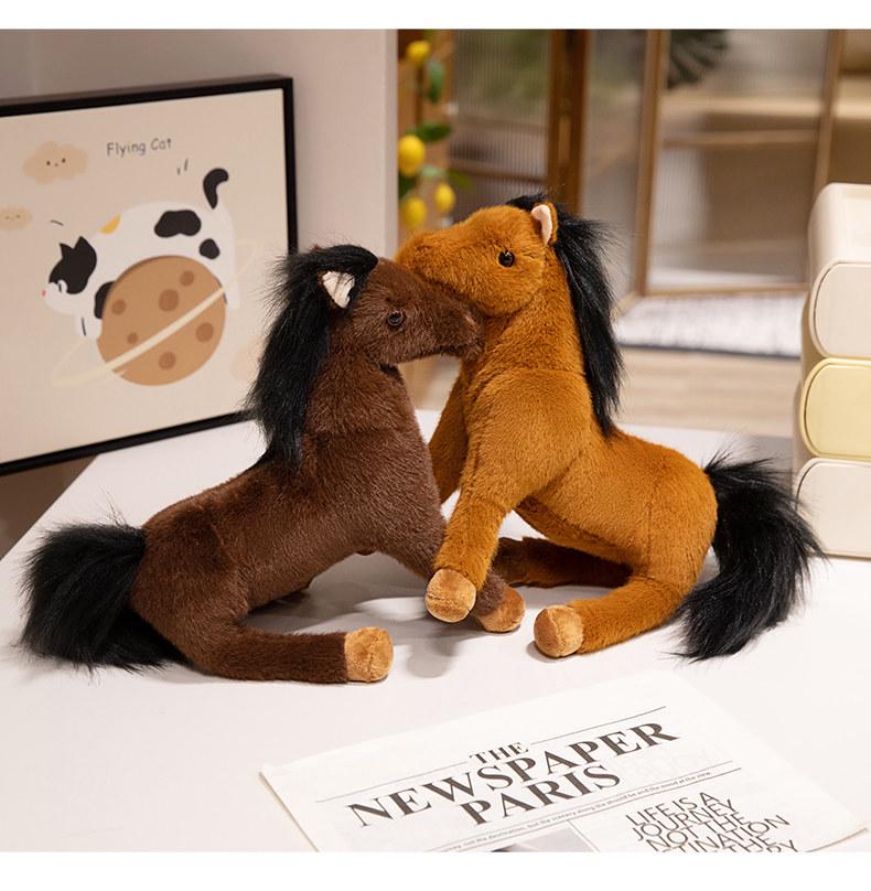 Трансграничная плюшевая игрушка-лошадь: Кукла-пони Зоопарк Активность и Домашнее украшение Подарок для детей