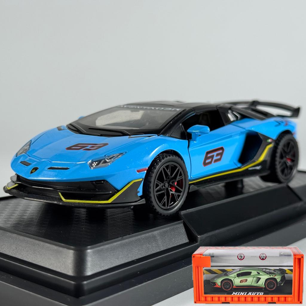 1:32 Aventador SVJ 63 Съемная Версия Суперспортивный Автомобиль Сплав Литье под Давлением Модель Автомобиля Домашние Модные Игрушки Украшения Рождественские Подарки Дети