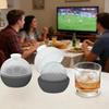 2PCS Non-stick Soccer Ice Cube Mold Silicone Ice Ball Maker Football Ice Tray  Refrigerator
