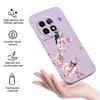 Peach Butterfly Phone Case For Oneplus 13 13R 12 12R 11 11R 10 10R 10T 9R 9RT 9 8T 8 7 7T Pro 5G Liquid Silicone Cover