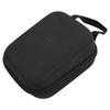 Portable Travel Bag EVA Nylon Hard Shell Storage Case Compact Organizer with Handle and Mesh Pouch Black