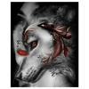 Full 5D Diy Diamond Painting Wonder Wolf Girl Embroidery Cross Stitch Home Decor Handmade Gift
