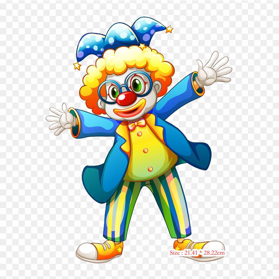 Payaso En Международный Зал Славы Клоунов Исследования Ce Утюг на Теплопередаче Печати Виниловые Заплатки Наклейка для Одежды DIY Аппликации Моющиеся Заплатки