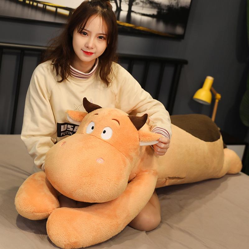 Декоративные подушки для кровати, украшение дома, декоративные подушки, мягкая кукла-корова, милая большая кукла, подушка для сна, личный подарок