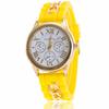 Women Silicone Roman Literally Fake 3-eyed Lady Chain Watch Fashion Wristwatch