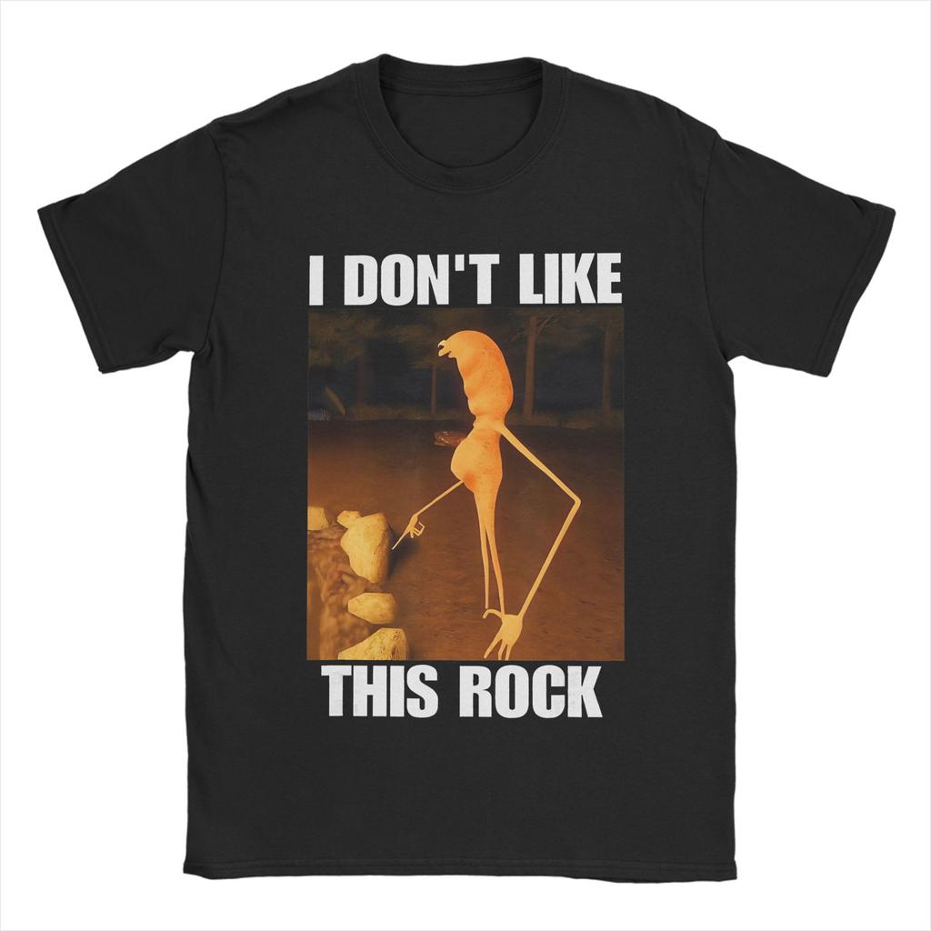 Men Women Graphic Printed Marcus The Worm I Don't Like This Rock Tee T Shirt Cotton T-shirts Clothing