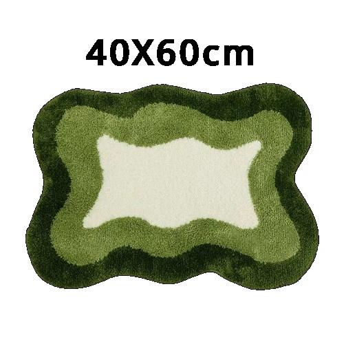 Modern Minimalist Water-absorbent Plush Floor Mats Bathroom Non-slip Foot Mats Toilet Easy To Dry Anti-fouling Flocked Floor Mat