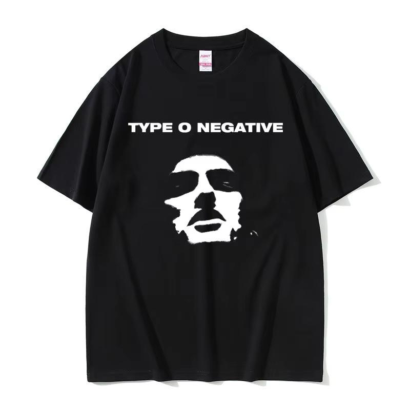 Футболки Rock Band Type O Negative Мужские Женские Мода Чистый Хлопок Футболка Мужская Уличная Одежда Мужская Готическая С Коротким Рукавом