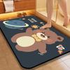 Коврик для туалета Diatom Mud Mat Cartoon, нескользящий, впитывающий, быстросохнущий, бытовой, коврик для двери туалета