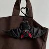Gothic Plush Bat Keychain Transformable Funny Bat Bag Charm Bat Keychain with Wings  Halloween Gift