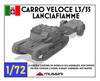Mussini 1/72 Вторая мировая война Итальянский Carlo Veloce L3/35 Огнемет Набор из смолы MM072-020 (танк)