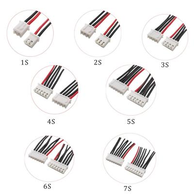 22AWG Силиконовый 1S 2S 3S 4S 5S 6S 7S RC Lipo Зарядное устройство-балансир для аккумулятора Разъем 2,54 мм Шаг JST-XH Балансировочный кабель Разъем провода