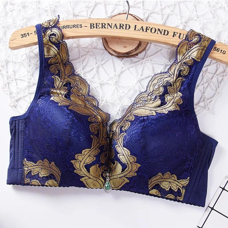 Женский сексуальный удобный бюстгальтер для здоровья, регулируемый собранный бюстгальтер пуш-ап с чашкой 3/4, женское нижнее белье большого размера