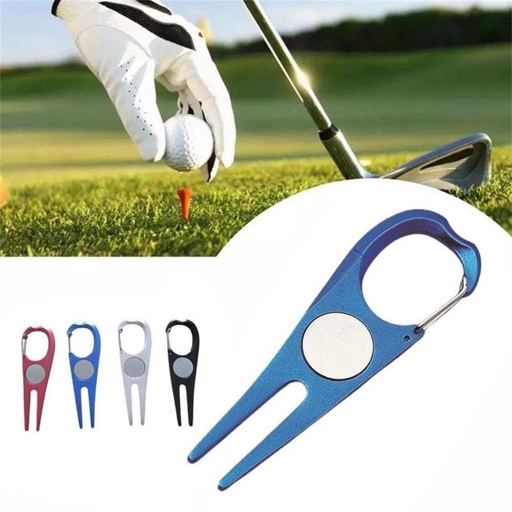 Outdoor Ball Fork Green Fork Golf Divot Tool Golf Pitch Accessories Golf Pitch Divot Repair Tool