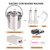 3L Electric Cow Goat Milking Machine Pulsating Electric Milking Machine Vacuum Pump Milker  Cows Goats Farm Tools