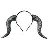 Gothic Devil Horn Headband Imitation Fake Bull Horns Hair Hoop Halloween Dress Up Hair Accessories for Halloween Cosplay Carnival
