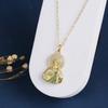 New Design Religious St. Jude Death Zirconia Pendant Necklace Hip Hop for Man Woman Daily Party Jewelry Friendship Gift Hot Sale