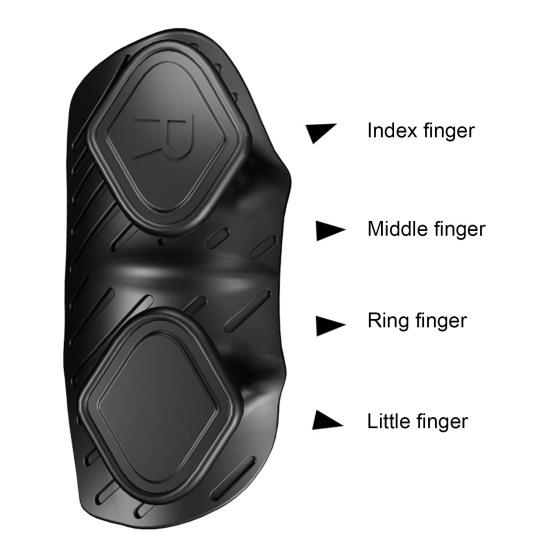 1 пара противоскользящих силиконовых захватов для тренировок на 2 пальца, защита ладони, для тяжелой атлетики, гантелей, становой тяги, подтягиваний, захваты для тренировок в зале, перчатки без пальцев