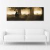 Canvas print, Deer in the mist