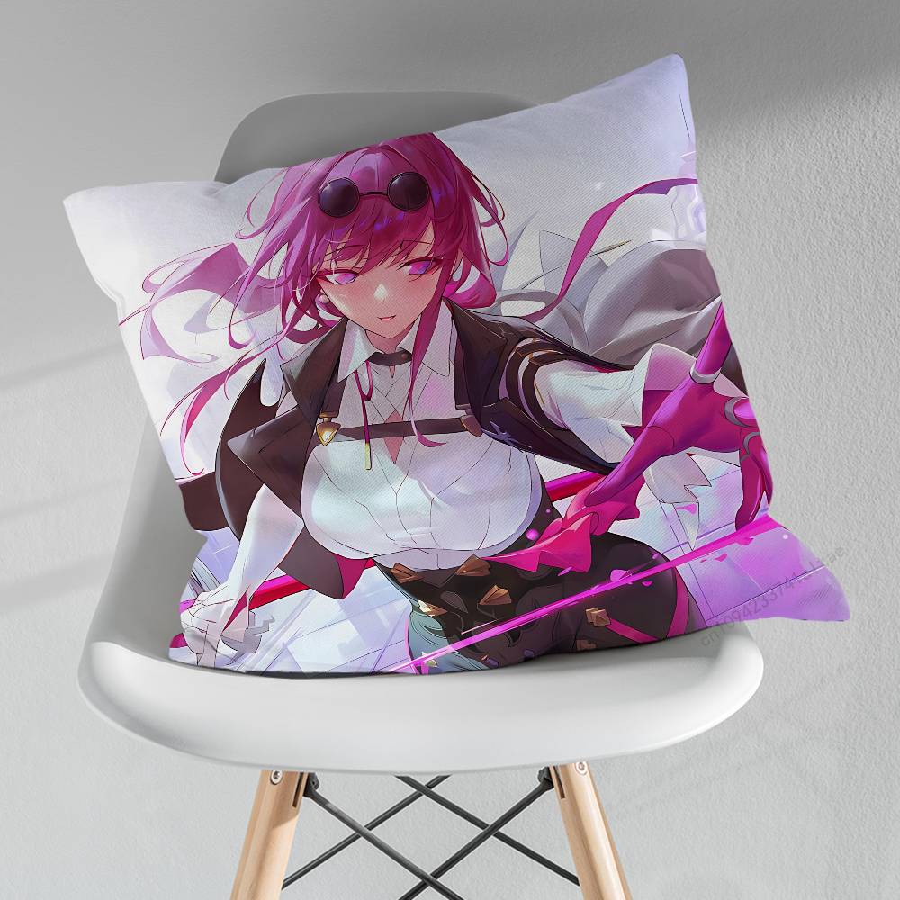 HHonkai Star Rail KKafka Various Sizes Square Pillow Case For Car Home Bedchamber Decor Birthday Gift