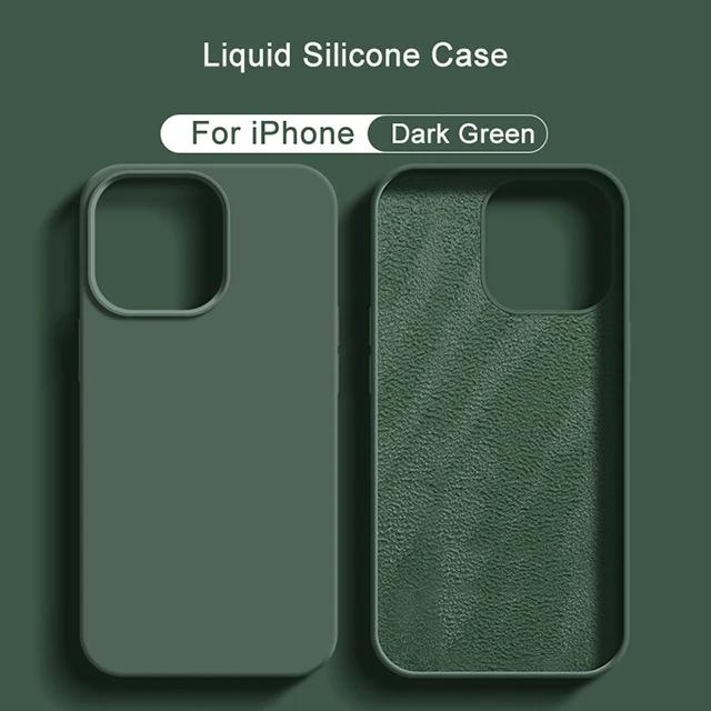 Liquid Silicone Phone Case For APPLE iPhone 16 11 13 12 14 15 Pro Max Cases iPhone 16 Pro Max Shockproof Protective Cover