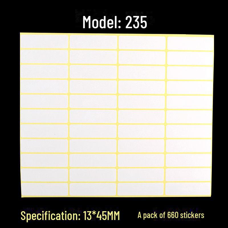 A5 Self-Adhesive Blank White Stickers for Printing and Handwriting Labels